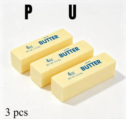 Butter Stick Squishy Crunchy Stress Ball, Blocks Filled Squeeze Fidget Toy, ADHD Anti-Stress Hand Sensory Relief Gift for Adults