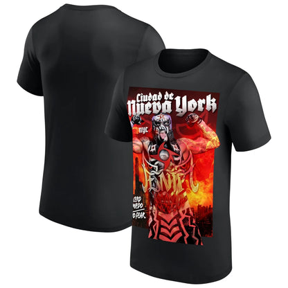 Men's Blue Rhea Ripley Fanatics Fest New York 2026 T-Shirt 3D Printed Sports Quick Dry Short Sleeve Casual Plus Size T-Shirts