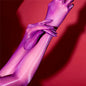 Sexy Women 1D Thin Glove Elastic Oil Glossy Shiny Long Finger Glove Sheer See Through Long Glove Driving Dance Gloves