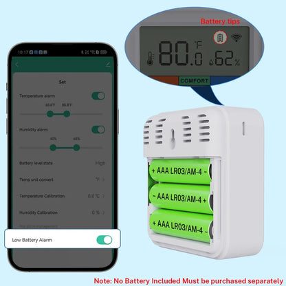 Tuya WiFi Temperature Humidity Sensor for Smart Home with LCD Screen Backlight Hygrometer Thermometer Support Alexa Google Home