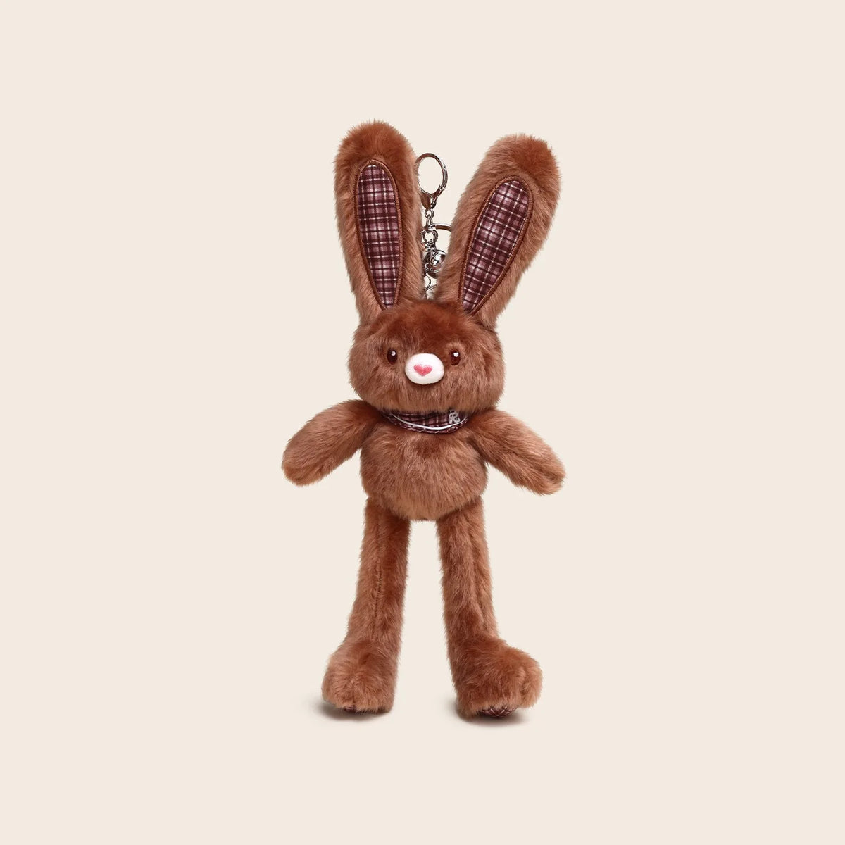 30cm Cute Pull-out Rabbit Plush Toy Keychain Creative Plush Ear Pulling Bunny Pendant Bag Charm Kids Stress Relief Gift