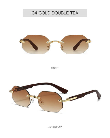 New Vintage Elliptical Sunglasses Women Men Polygon Sun Glasses Female Oval Eyewear Sunglasses for Male Female Eyeglasses