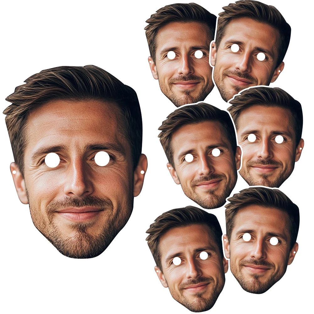 Custom Face Mask Personalised Photo Face Masks Selfie Photo Booth Props for Birthday Wedding Bachelorette Party Supplies