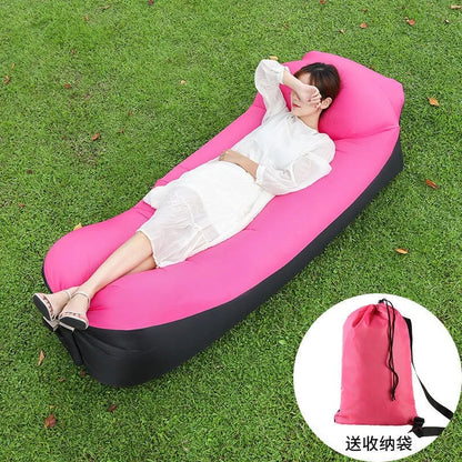 2024Trend Outdoor Products Fast Infaltable Air Sofa Bed Good Quality Sleeping Bag Inflatable Air Bag Lazy bagBeach Sofa 240*70cm