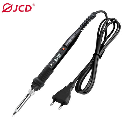 JCD 80W Digital Electric Soldering Iron Kit Temperature Adjustable 220V 110V Welding Tools Ceramic Heater Soldering Tips Rework