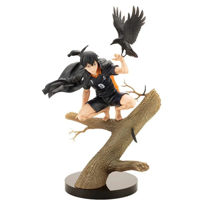 Haikyuu Gk 20cm Hinata Shoyo Tobio Kageyama Crow Stump Statue Model Cool Desktop Decoration Figure Collector Anime Fanatic