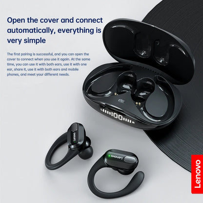 Lenovo XT80 Sports Wireless Earphones with Mics,Button Control, LED Power Display,Hifi Stereo Sound APP AI Translator Headset