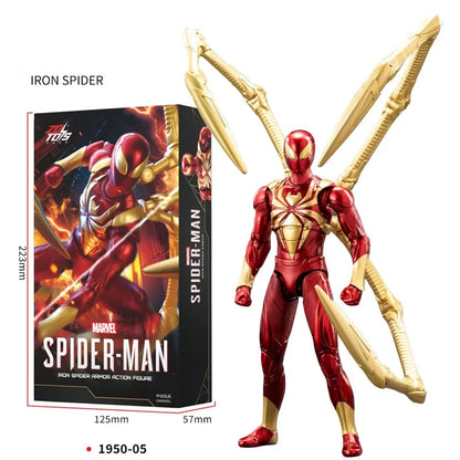 ZD Toy Iron Spider Man Advanced suit legends No Way Home Peter Parker Gold Black Red Model Action Figure Adult Collectible Toy