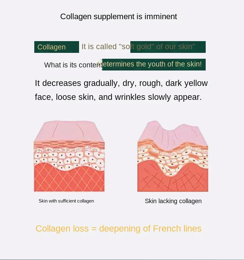 Seaweed Collagen Filling Crystal Mask Jelly Moisturizing Wrinkle Removal Skin Transparent Mask Skin Care Masque Beauty Health