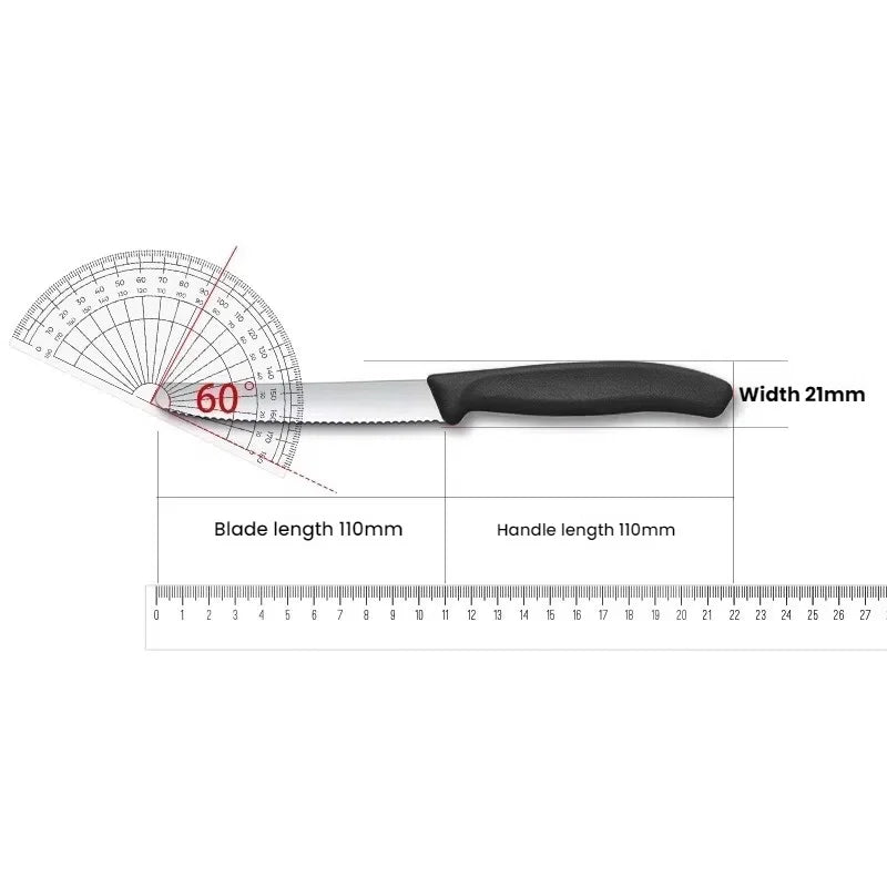 1/2/4/6/8PCS,Serrated Steak knife Round Tip Fruit Vegetable Paring Baking Toast Serrated Bread Knives Kitchen Stuff Baking Tools
