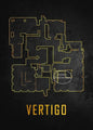 Cs Go Maps Poster First Person Shooter Game Dust 2 Nuke Map Black Print Canvas Painting Wall Pictures for Game Room Wall Decor