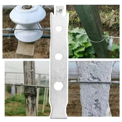 5/1x Fence Wire Twisting Tools Stainless Steel Wrench Heavy Duty Tensioning Tool for Garden Binding Wire Fence Twisting Fastener