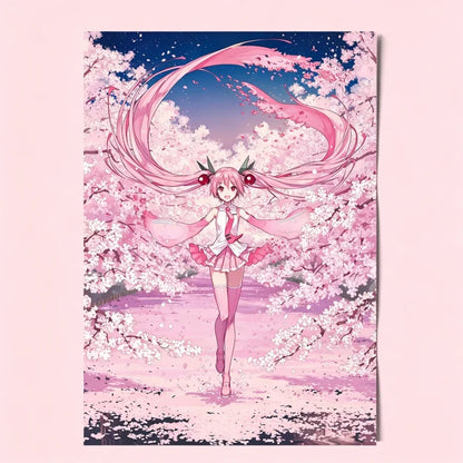 24 Styles Hatsune Miku Anime Poster MIKU Magazine Bedroom Dormitory Studio Decorative Painting Photography Wallpaper DIY Gifts