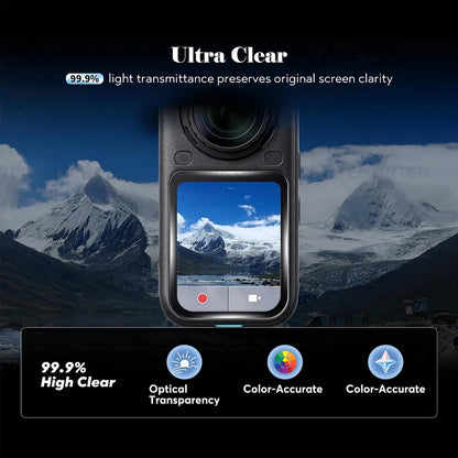 Screen Lens Protector for Insta360 X6 Tempered Glass Film Clear Anti-scratch Lens Guard Cover for Insta 360 X6 Camera Accessorie