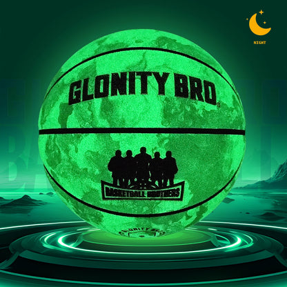 Glowing Basketball Adult Youth Men Official Size 5/6/7 Non-slip Outdoor&Indoor Night Use Durable Luminous Basketball Ball Green