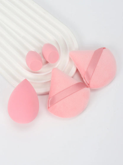 5Pcs Professional Makeup Sponge Set - Soft, Gentle, Multi-Purpose Tools for Perfect Foundation, Powder, and Blush Application