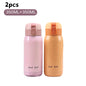 200/350ml Cute Mini Thermos Cup Stainless Steel Thermal Coffee Mug Portable Vacuum Flask Insulated Water Bottle with Button Lid