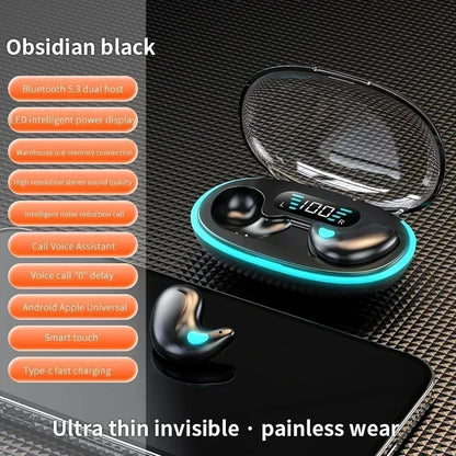 Sleeping Earbuds Wireless Mini Headphones For Work TWS Bluetooth Earphone Stereo Hidden Headsets with Mic HD Call Waterproof