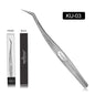 SAKURAHANA Anti-Static Eyelash Tweezers Professional High Precision Volume Extension Stainless Steel Anti-slip Makeup Tool