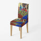 Home chair cover Oil painting style kitchen chairs Coversadjustable dining elastic fabricchairs covers chair cover for wedding