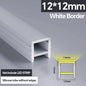 1M-10M LED Neon Rope Tube Soft Silicone Diffuser Channel Black/White Flexible Ribbon Strip Light for Recessed Channel