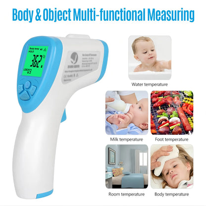 Non-Contact Infrared Forehead Thermometer IR Thermometer Fast Reading Portable Finger Pulse Oximeter Health Care Ear Thermometer