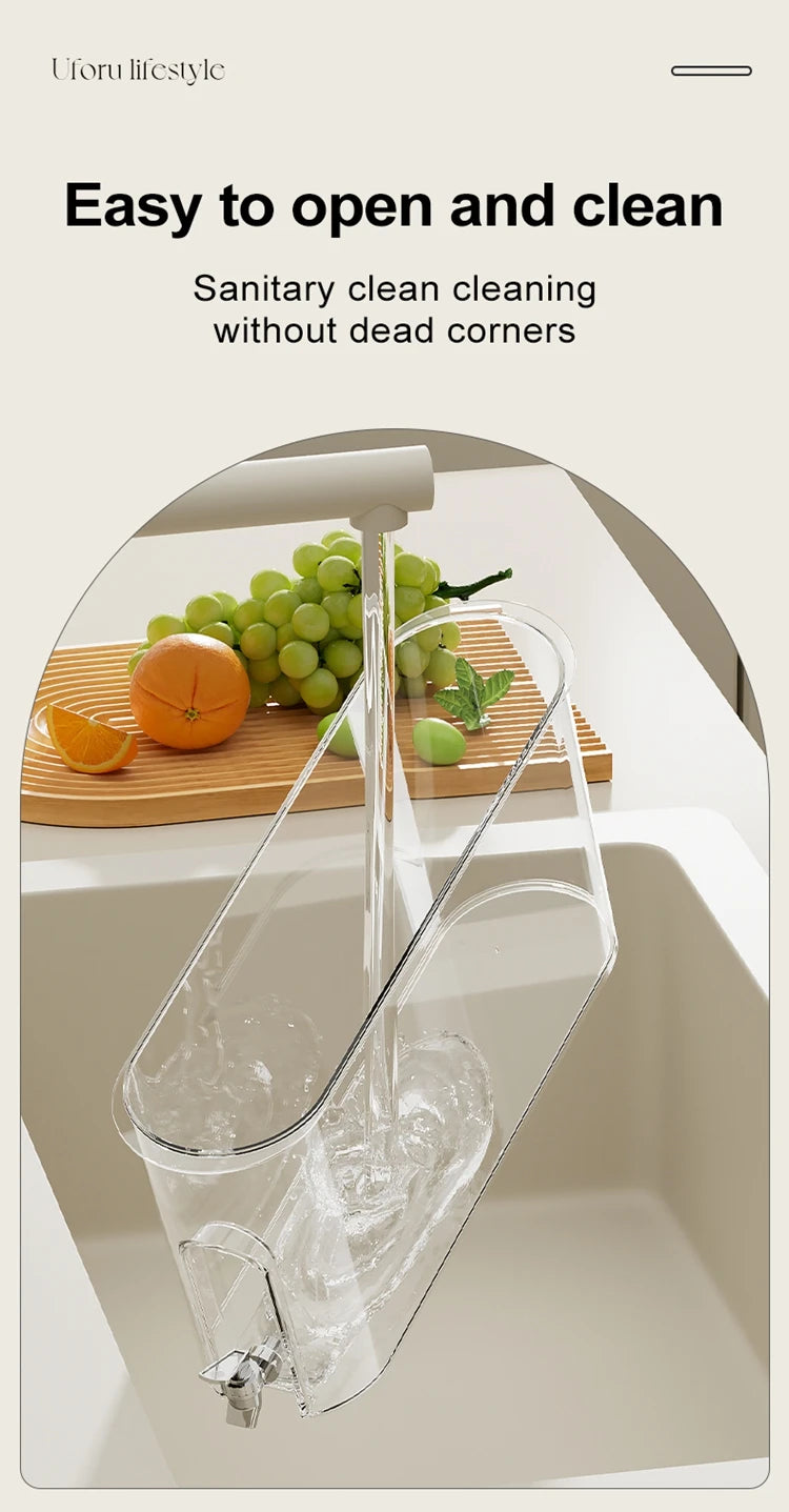 UFORU Leakproof Refrigerator Water Jug Large Capacity Food Grade Beverage Dispenser with Tap for Kitchen Fridge