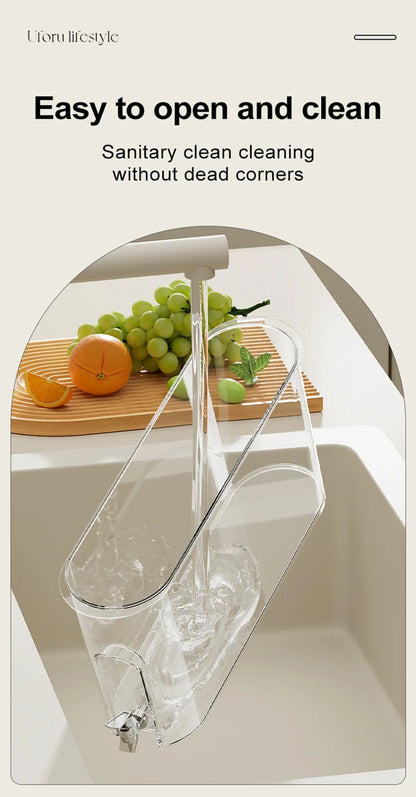 UFORU Leakproof Refrigerator Water Jug Large Capacity Food Grade Beverage Dispenser with Tap for Kitchen Fridge
