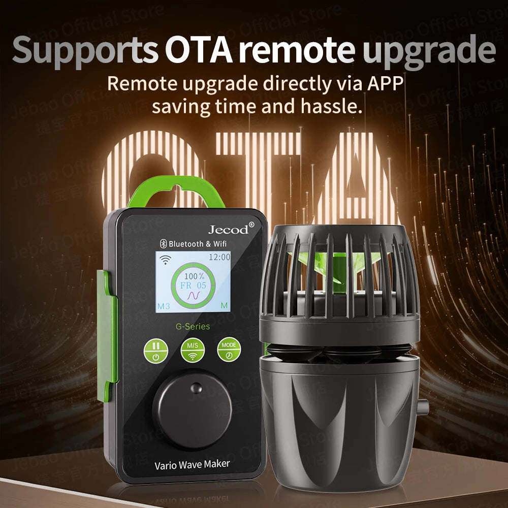 Jebao Jecod GMP Series 2026 New Model Support OTA WiFi BT Connectivity Silent Operation 9 Wave Modes Aquarium Pump