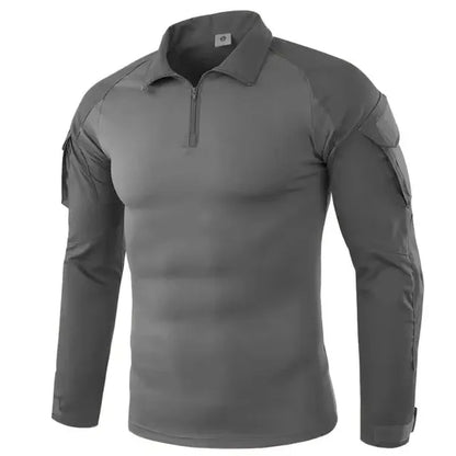 Men's Outdoor Tactical Hiking T-Shirts,Hunting Camouflage Long Sleeve Hunting Climbing Shirt,Male Breathable Sport Clothes