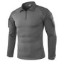 Men's Outdoor Tactical Hiking T-Shirts,Hunting Camouflage Long Sleeve Hunting Climbing Shirt,Male Breathable Sport Clothes