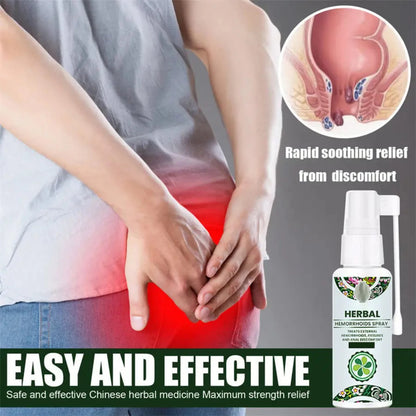 EELHOE  Hemorrhoid Treatment Spray Health Skin Care Natural Anal Herbal Internal Piles External Anal Fissure Anal Relief Spray