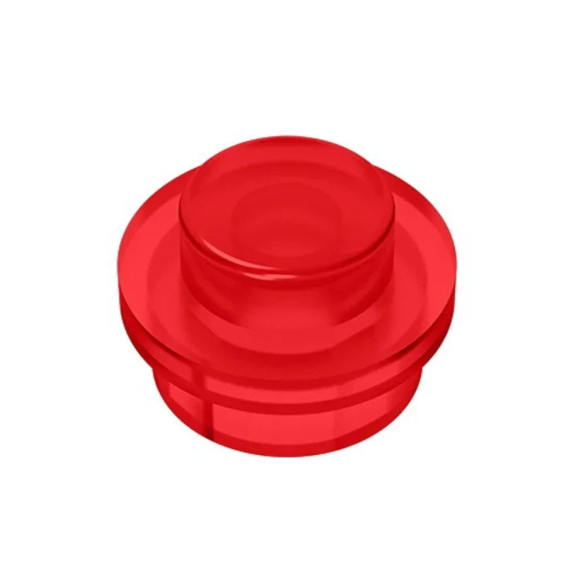 100PCS PLATE 1X1 ROUND Compatible With 4073 Round & Angles MOC Self-Locking Bricks Building Blocks Toys Accessories