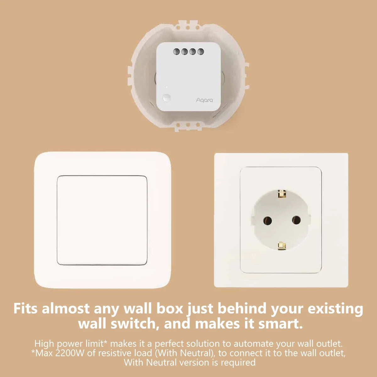 Aqara Single Switch module T1 Zigbee 3.0 No Neutral Single Channel Relay Controller for Smart Home Timers Remote Control Homekit