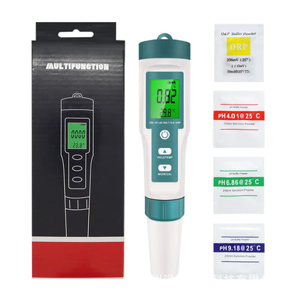 10 in 1 Water Quality Monitor PH/EC/TDS/ORP/H2/Fertile/Salinity/S.G/Resistivity/Temp Multifunction Tester for Aquariums Pools