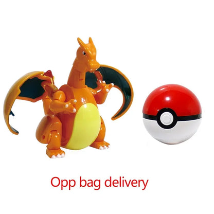 Pokemon Figure Pokeball Poke Ball Venusaur Charizard Gyarados Pikachu Mewtwo Gengar Blastoise Mew Eevee Box Elf for Kid Toy Gift