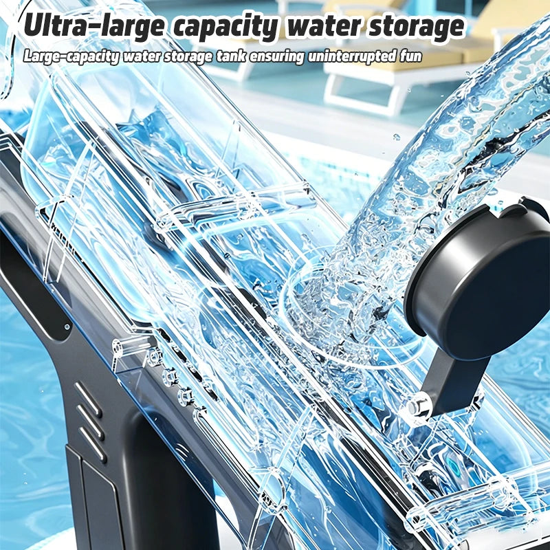 2026 New Pulse Electric Water Gun Fully Automatic Large Capacity Continuous Shooting Children's Beach Water Gun Party Toy