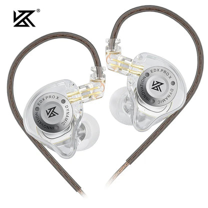 KZ EDX PRO X Dynamiczny Napęd Słuchawek Dousznych HIFI Basowe Słuchawki DJ Sport Muzyka z Redukcją Szumów