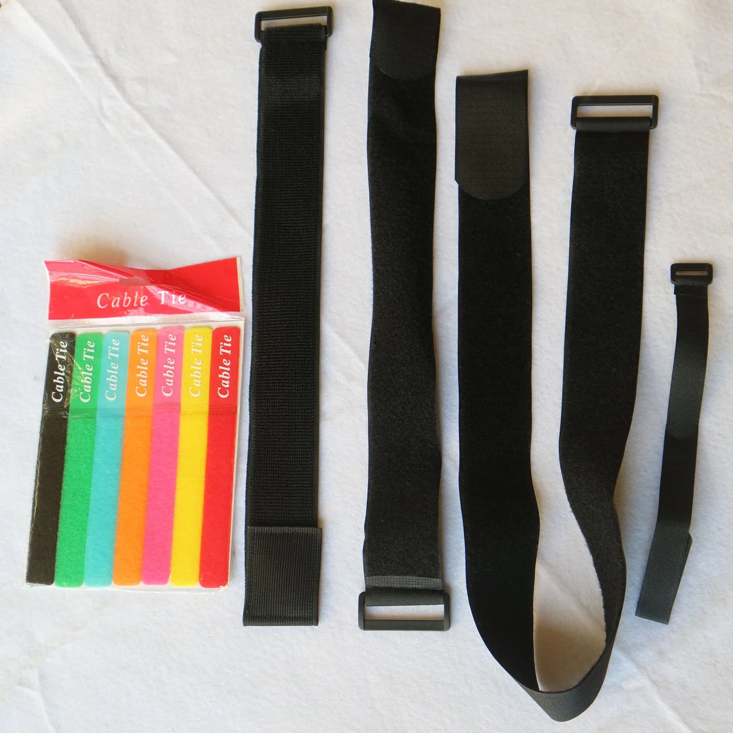 Reusable nylon Fastening luggage Ties with buckle 5cm*0.5M/1M back to  Hook and Loop fastening sticky tape straps