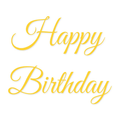 2lines/1Set Custom Birthday Party Backdrop Vinyl Stickers Waterproof Personalized Name Quote DIY Wall Mirror Decals Universal