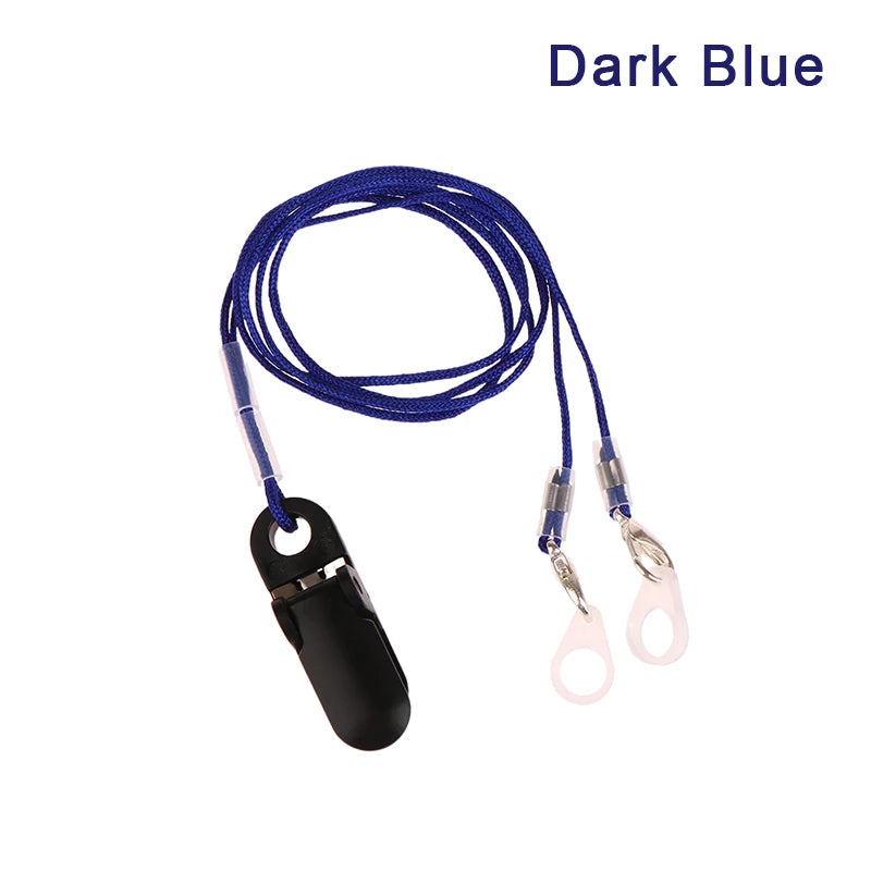 Hearing Aids Clip Holder Transparent 2 Rings Anti-Lost Lanyard Safety Behind The Ear Hearing Aids Accessory For Children Adult