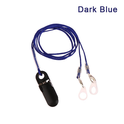 Hearing Aids Clip Holder Transparent 2 Rings Anti-Lost Lanyard Safety Behind The Ear Hearing Aids Accessory For Children Adult