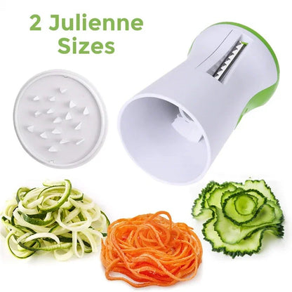 LMETJMA Zucchini Pasta Noodle Spaghetti Maker Heavy Duty Spiralizer Vegetable Slicer Vegetable Spiral Slicer Cutter  KC0335