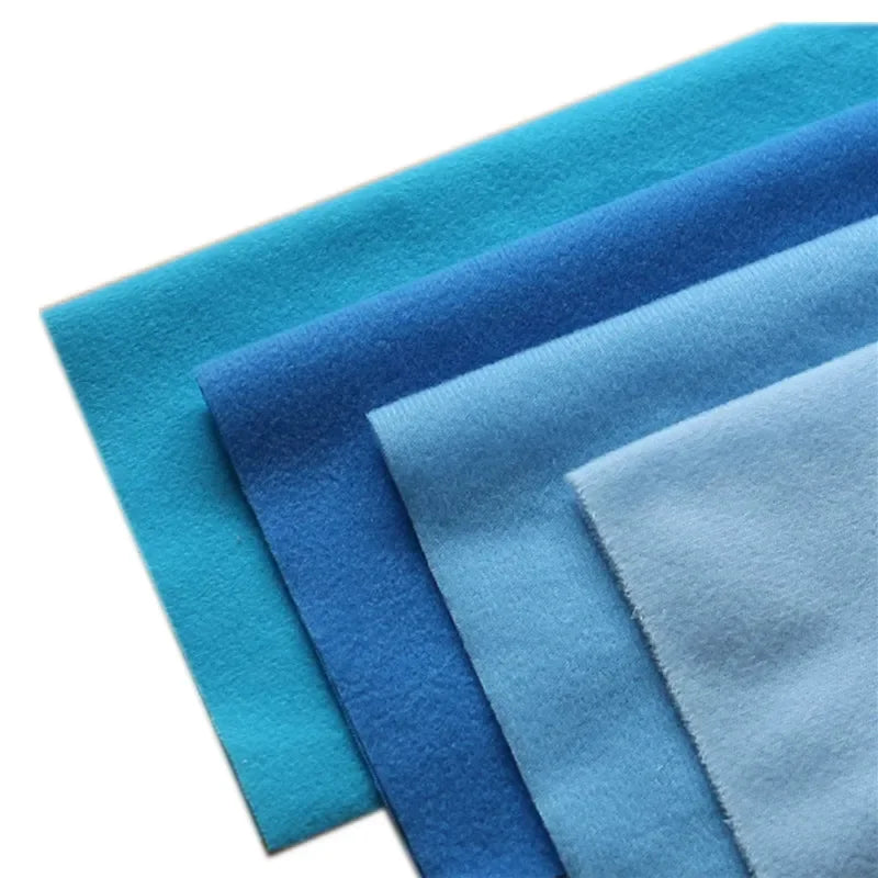 40x50cm 30Colors Cheapest Polyester Loop Fleece Fabric Tricot Velvet Brushed Fabrics for Patchwork  Sew Doll Body Stuffed Cloth
