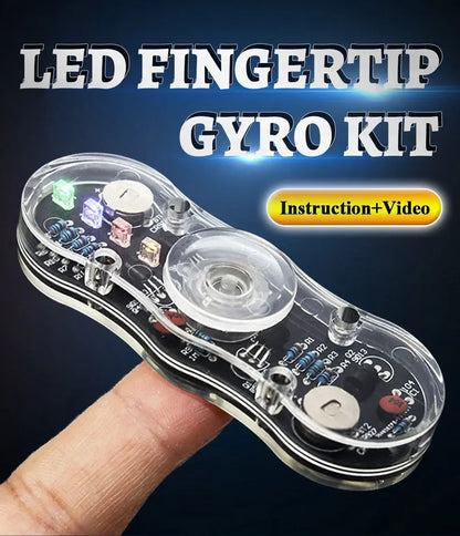 DIY LED Fidget Top Electronic Kit Soldering Project Practice Solder Assembly DIY Electronic Kit Component Colour Light