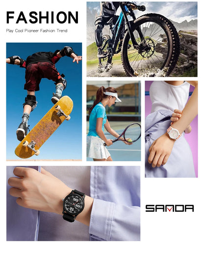 SANDA 3252 Fashion Simple Student Quartz Watch Popular Style Waterproof Suitable For sports And Life And It Is a Gift For Friend