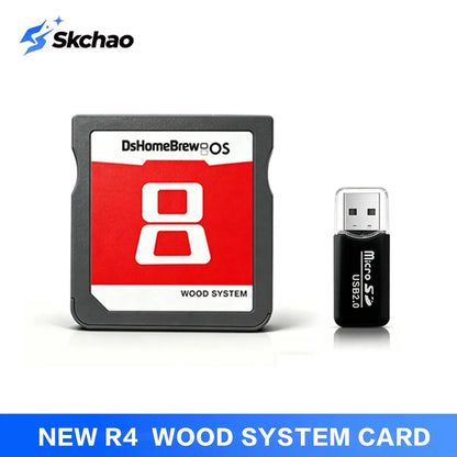 R4 Games Memory Card for 3DS Game Downloadable Flashcard Video Game Compatible with NDS MD GB GBC FC PCE Self Support