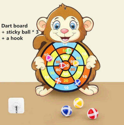 Sticky Ball Dart Board Target Sports Game Toys For Children Outdoor Party Toys Target Sticky Ball Throw Educational Board Games