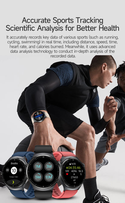 2026New Nursing Grade Health Smartwatches For Men Women Precision Detection Heart Rate Blood Fats Uric Acid ECG+PPG Smart Watch