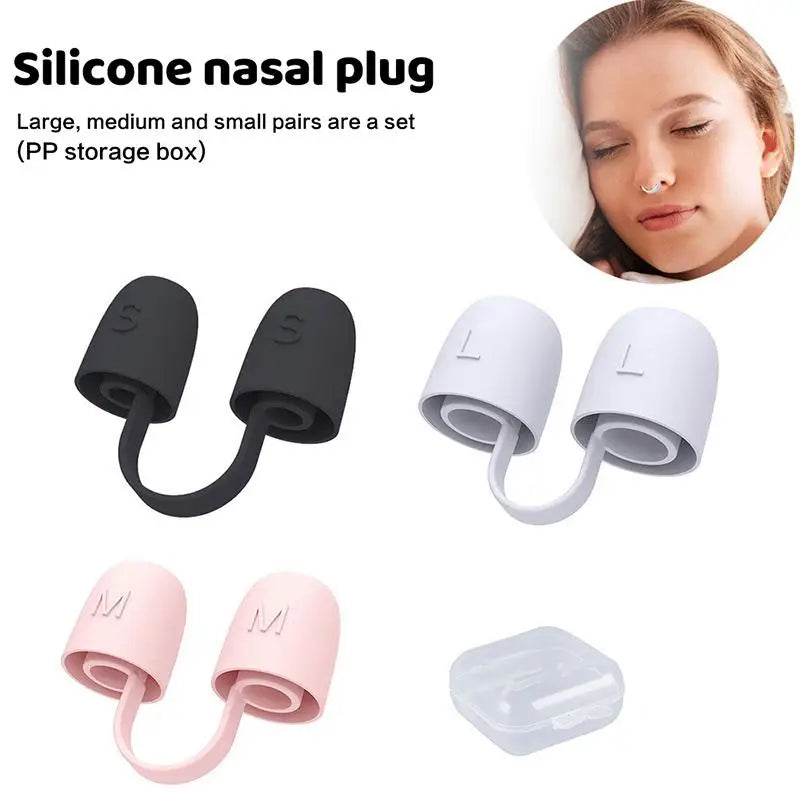 3Pcs/box Silicone Nose Clip Anti Snoring Nasal Dilator Stop Snore Aid Nose Breathe Strips Easy Breathe Improve Sleeping Aid